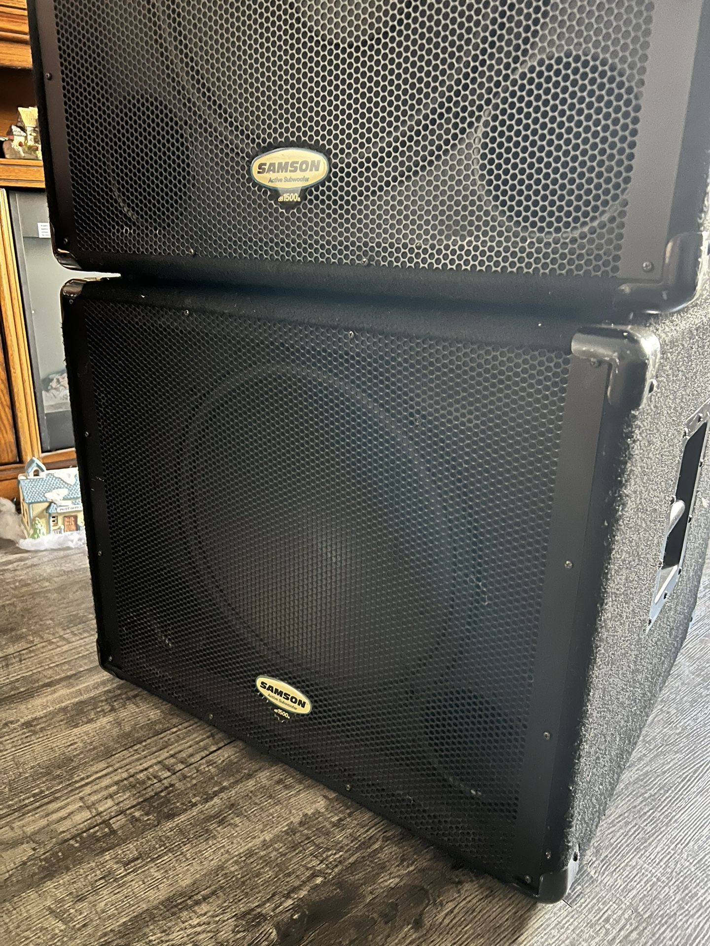 Pair 15” Active Subwoofer Samson 1000W