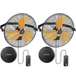 Industrial Wall Mount Fans – 2 Pack