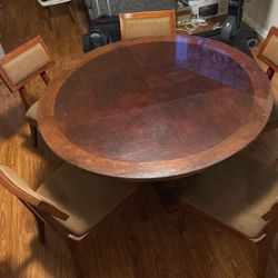 Bancroft 56” Round Dining Table