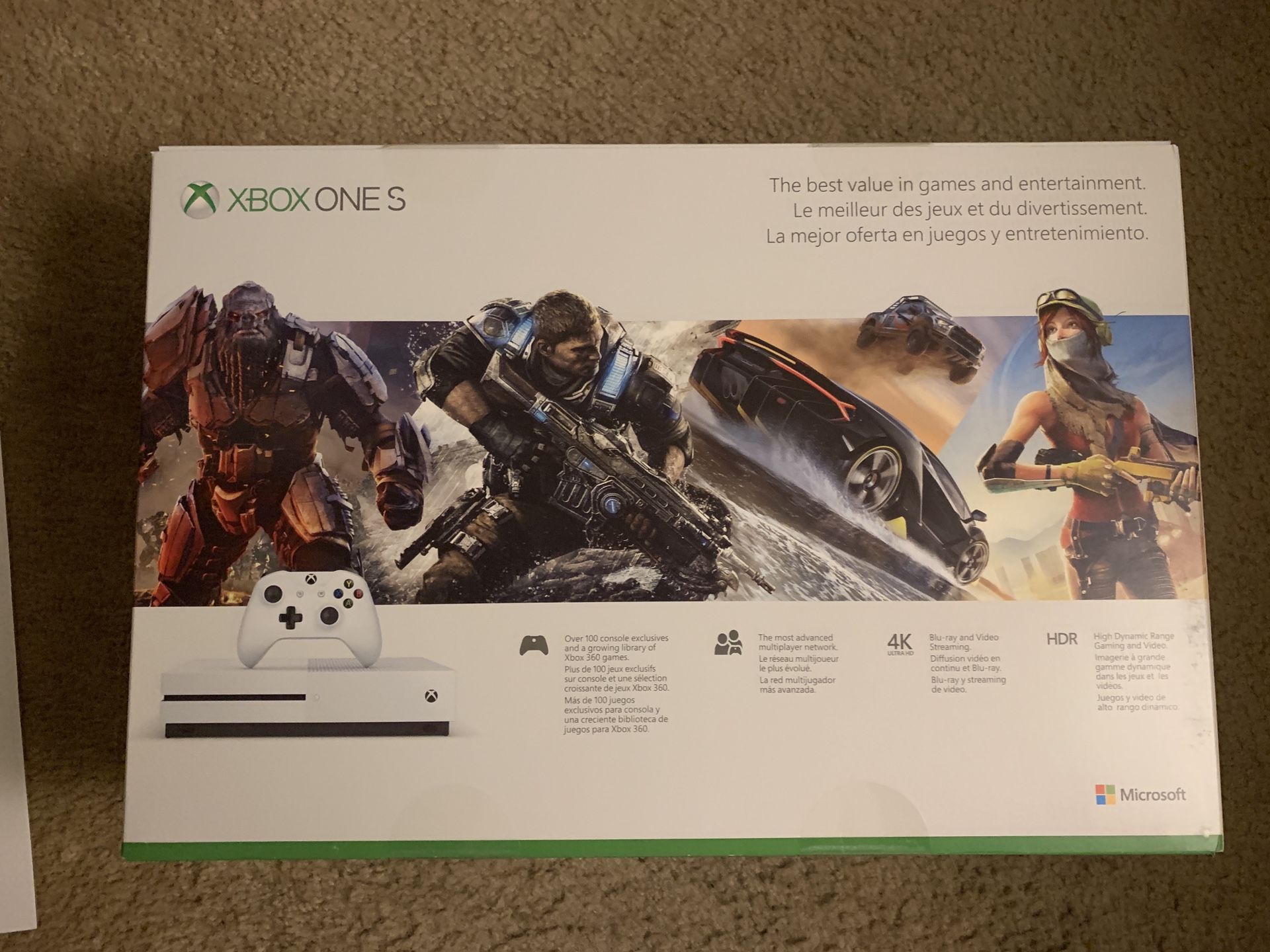 Brand new Xbox One S. 1TB