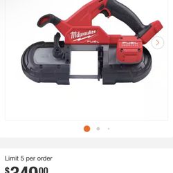 Milwaukee Bandsaw With Forge Battery 