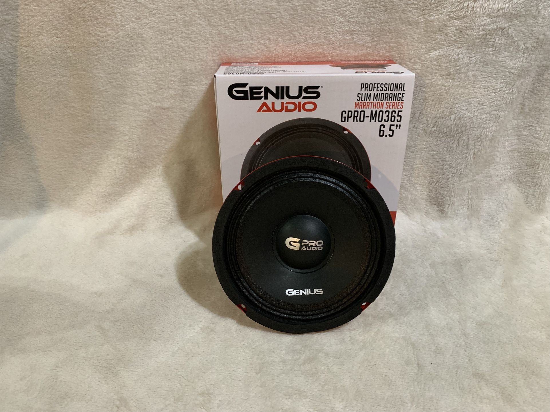 New 6.5” Genius Audio Slim Shallow Mount Midrange Loud Speaker  $35 Each