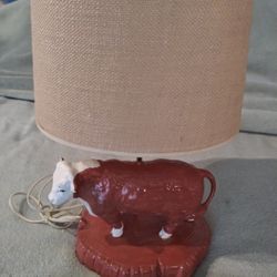 15” Bull Lamp-$20.00