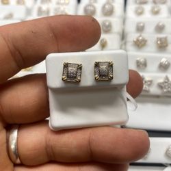 Real Gold Real Diamond Earrings
