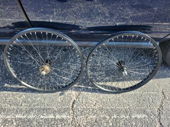 Clean 20 inch bmx wheel set with freewheel