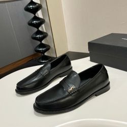 YSL Men’s Leather Shoes With Box New 