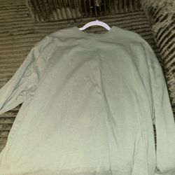 Ninth Hall Men's Green Long Sleeve Shirt. A1