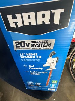 Hart 20v 18 hedge trimmer kit with battery