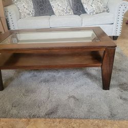 Coffee table glass top