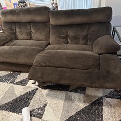 Brown Reclining Couch