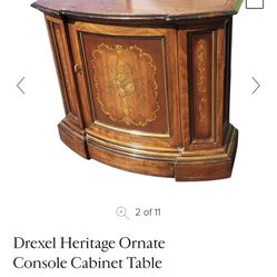 Drexel Heritage Console Cabinet Table