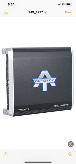 Amplifier AUTOTEK TA1050.4 1000 Watt 4-Channel Car Audio Amplifier Class A/B Amp