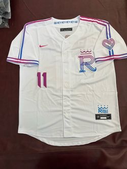 Kansas City Royals City Connect Maikel Garcia #11 Jersey Large MLB White