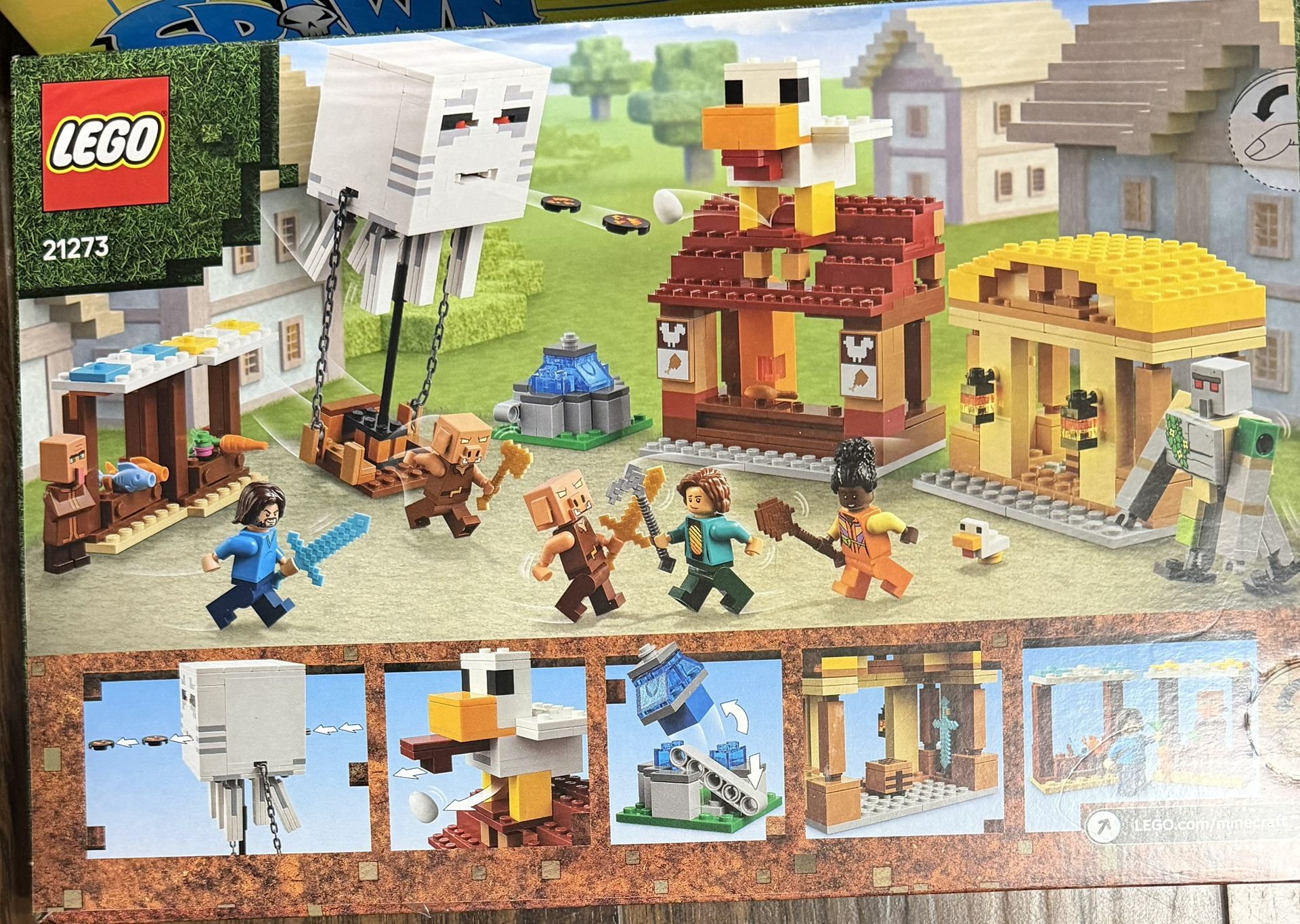 LEGO Minecraft The Ghast Balloon Village Attack