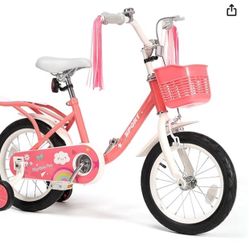 14 Inch Girls Pink Bike New