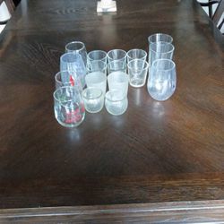 17 Miscellaneous Drinking Glasses 