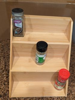 Kitchen Spice Rack Organizer Wooden