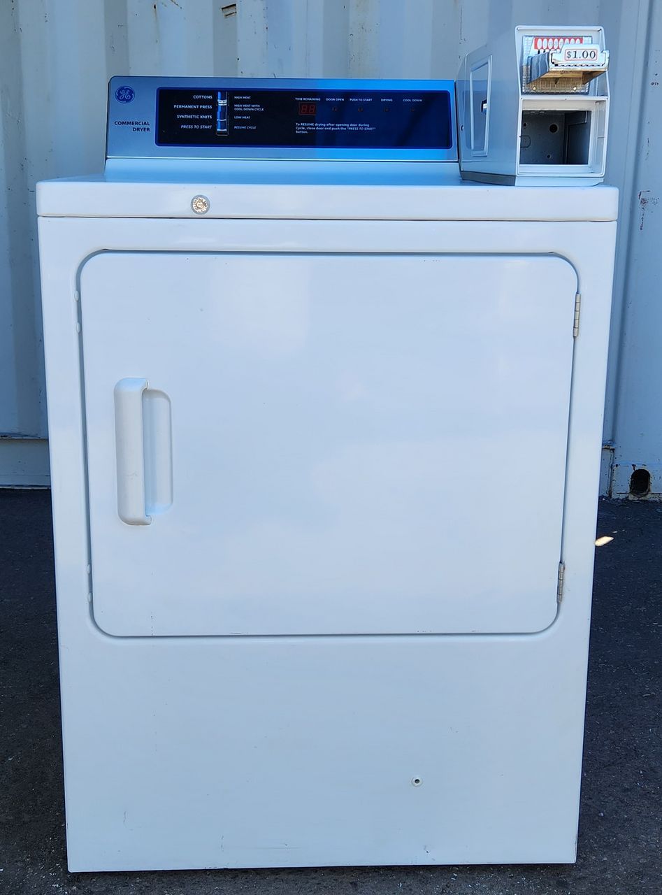 Refurbished GENERAL ELECTRIC DCCD330GG0WC Coin OP Front Load Gas Dryer