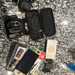 Nintendo Switch OLED the legend of Zelda tears of the kingdom limited Edition + 3 games+ headset