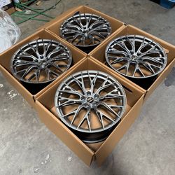 20” Flow Forged Wheels For Audi S4 A4 A5 A6 A7 Q3 Q5 Q7 Q8  20x9.0 +35 Squared Set 5x112