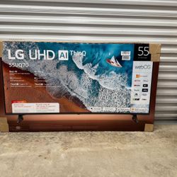 Hd393 55” Lg smart 4k led Uhd tv floor model 