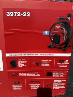 Milwaukee 3972-22 M18 100’ Flexible Modular Pipeline Inspection System 
