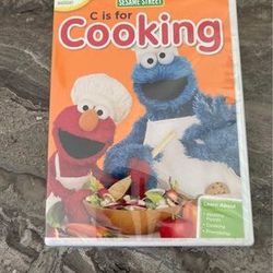 Néw sealed Sesame Street C Is For Cooking Dvd With Bonus Recipe Booklet
