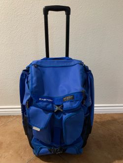 Easton five tool phenom, wheeled bag, baseball travel ball
