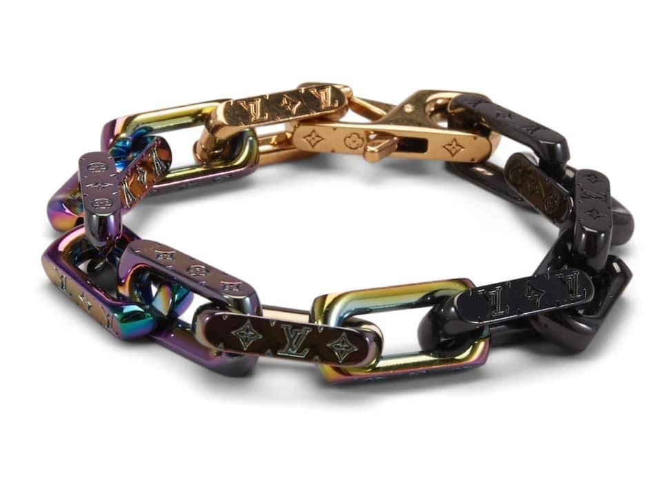 LV Engraved Monogram Chain Bracelet
