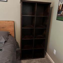 Solid Wood Bookshelf Storage