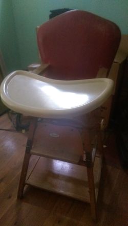 Vintage convertible high chair