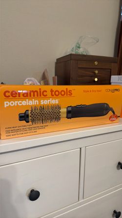 *OPEN BOX* CONAIRPRO Ceramic Tools Porcelain Series 1 1/4” Hot Air Brush