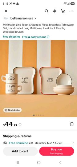 8-Piece Breakfast Tableware Set for Two