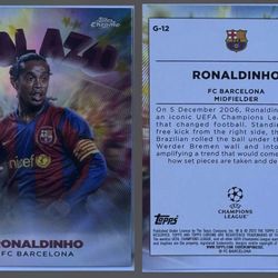 2022-23 Topps Chrome UEFA Club Competitions - Ronaldinho - Golazo