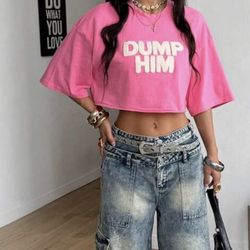 New! Graphic Crop Top