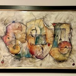  59” x 41” Large Framed Wall Art – Moving Sale