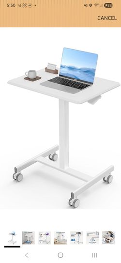 Mobile Desk in White