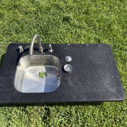 Black Marble Sink