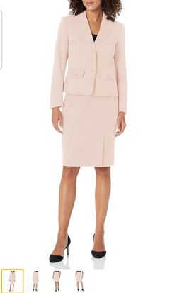 Le Suit Jacket+skirt Set Size 10