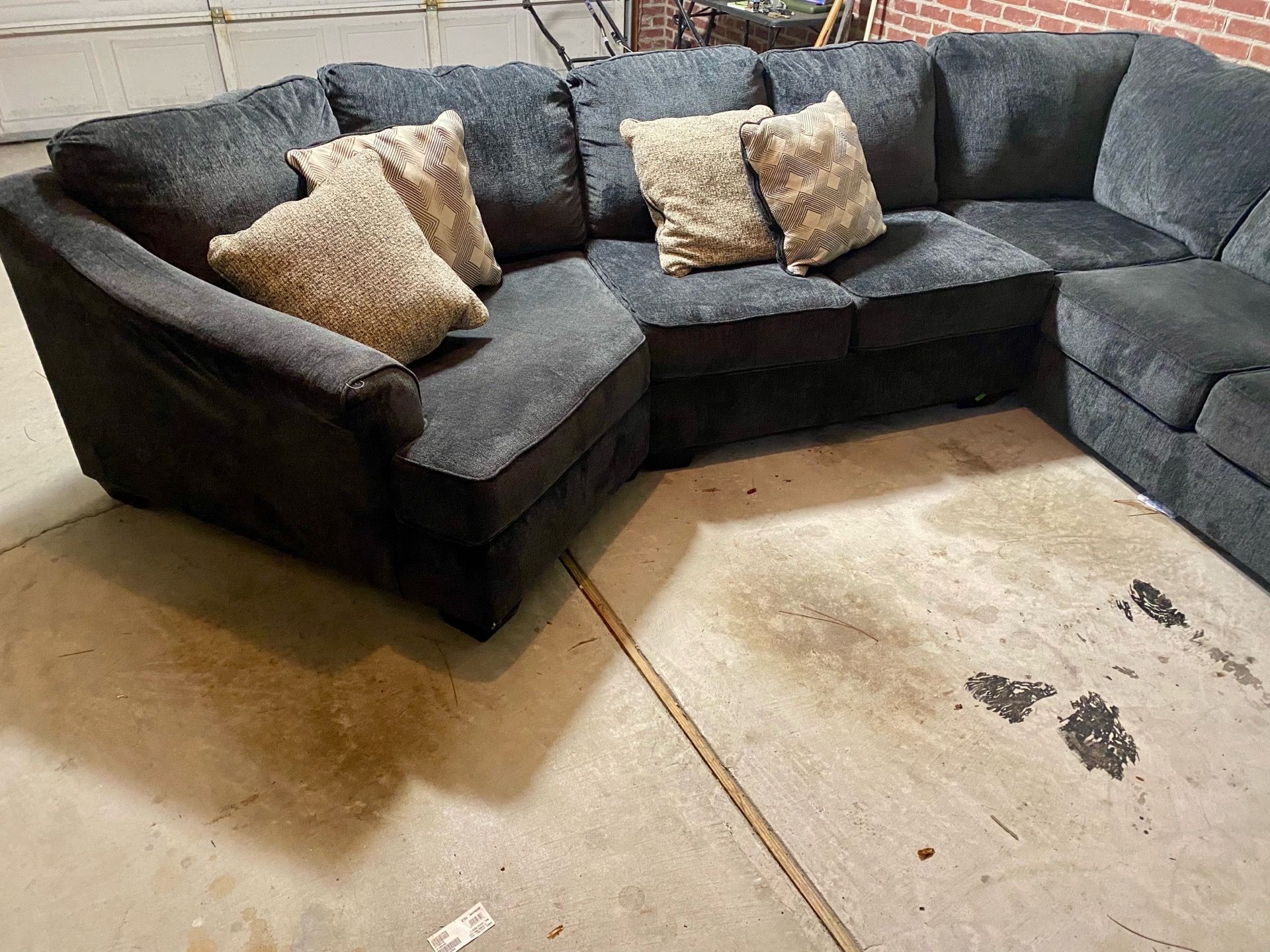 Navy Modmax Nuvella sectional