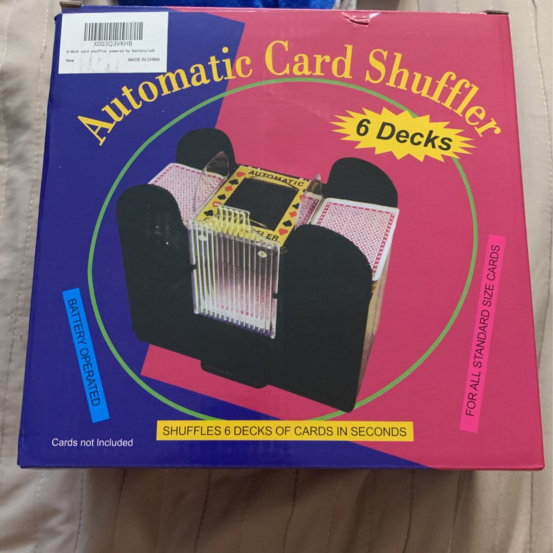 Automatic Card Shuffler 1/2/4/6 Decks