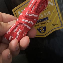 Red Supreme Shoe Laces