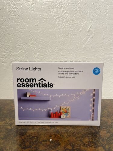 Room Essentials White Cord String Lights Clear 100 Lights Target Room Classroom