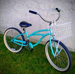 Women's Firmstrong 24" Beach Cruiser bike bicicleta basket