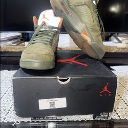 Nike Air Jordan 5 Retro 2024 Olive SZ 8 DD0587-308 REPLACEMENT BOX USED