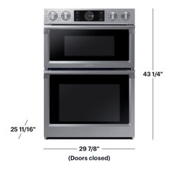 🔥NEW Samsung 30" Microwave Combination Wall Oven Flex Duo Steam Cook & WiFi Stainless NQ70M7770DS