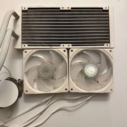 Cooler Master 240 Elite Liquid CPU Cooler White ARGB 240mm AIO - AM4 AM5 LGA1851