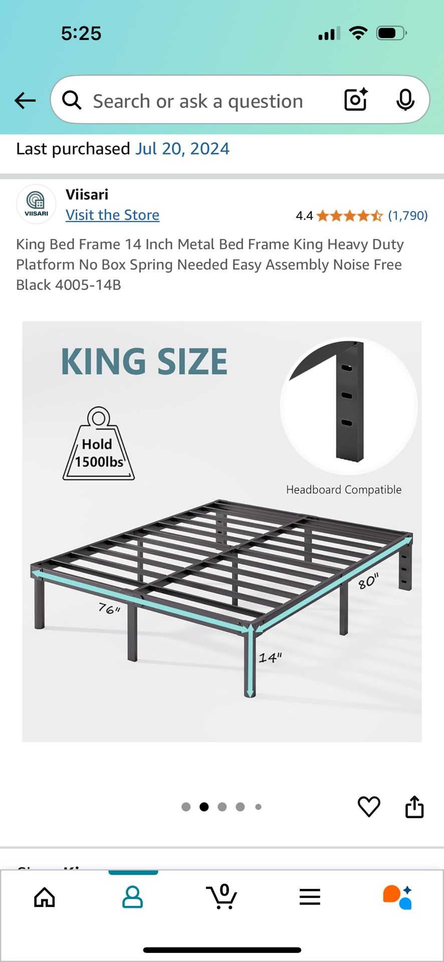 King Size Mattress, Topper And Bed Frame Bundle