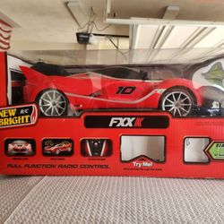 New Bright 1:8 Scale Radio Control Car - Red Ferrari FXX K