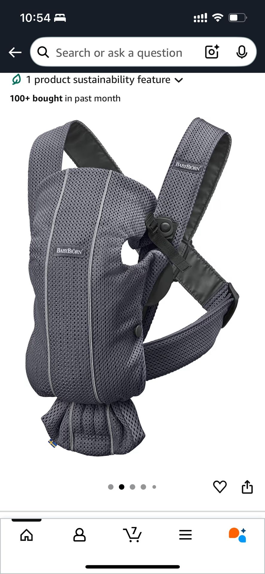 Baby Bjorn Mesh Mini Carrier